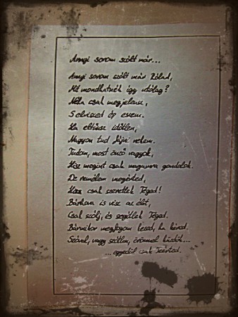 Búcsúszó... (Köszönet Herceglánynak az ihletért)...